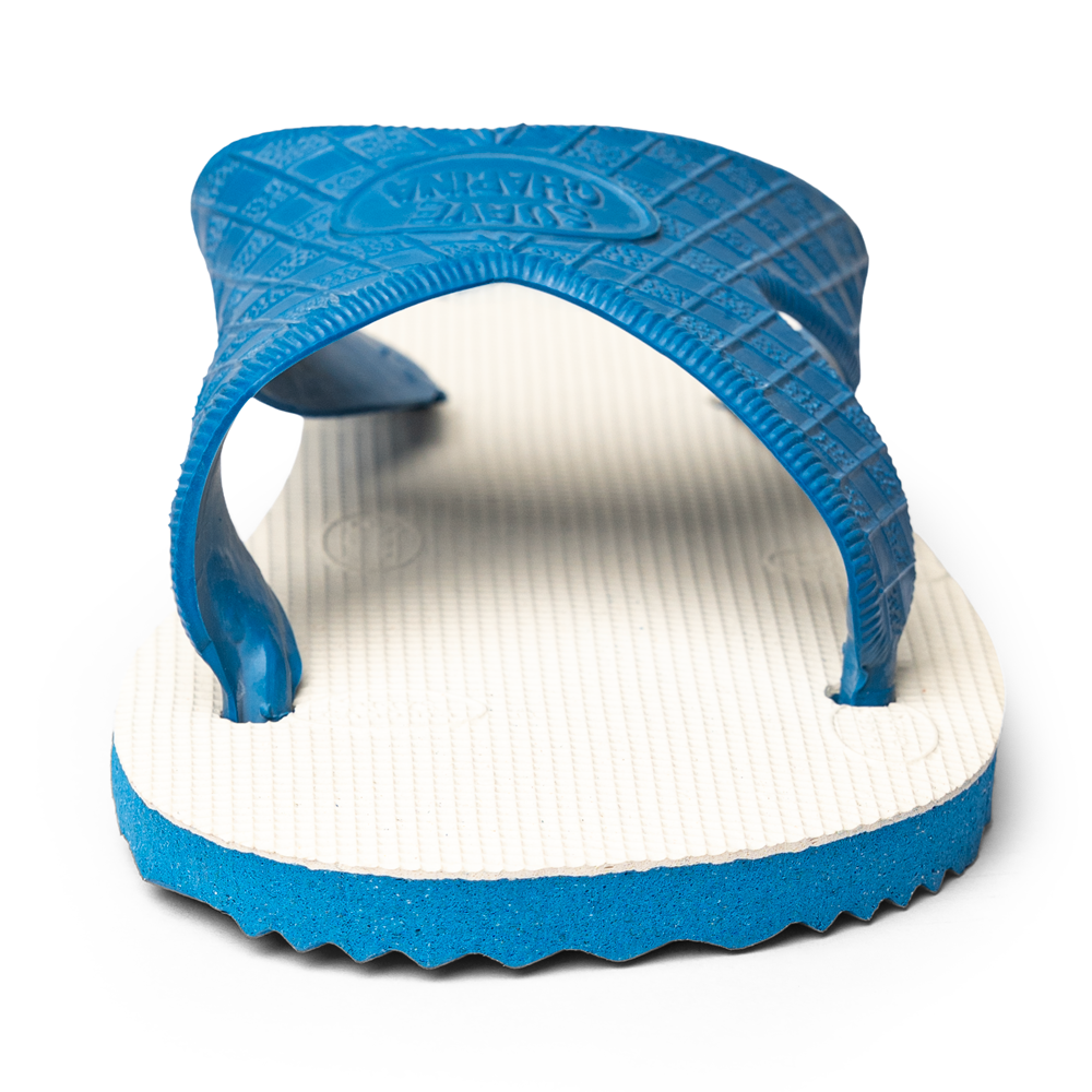 Sandalia Cruzada Hule Azul
