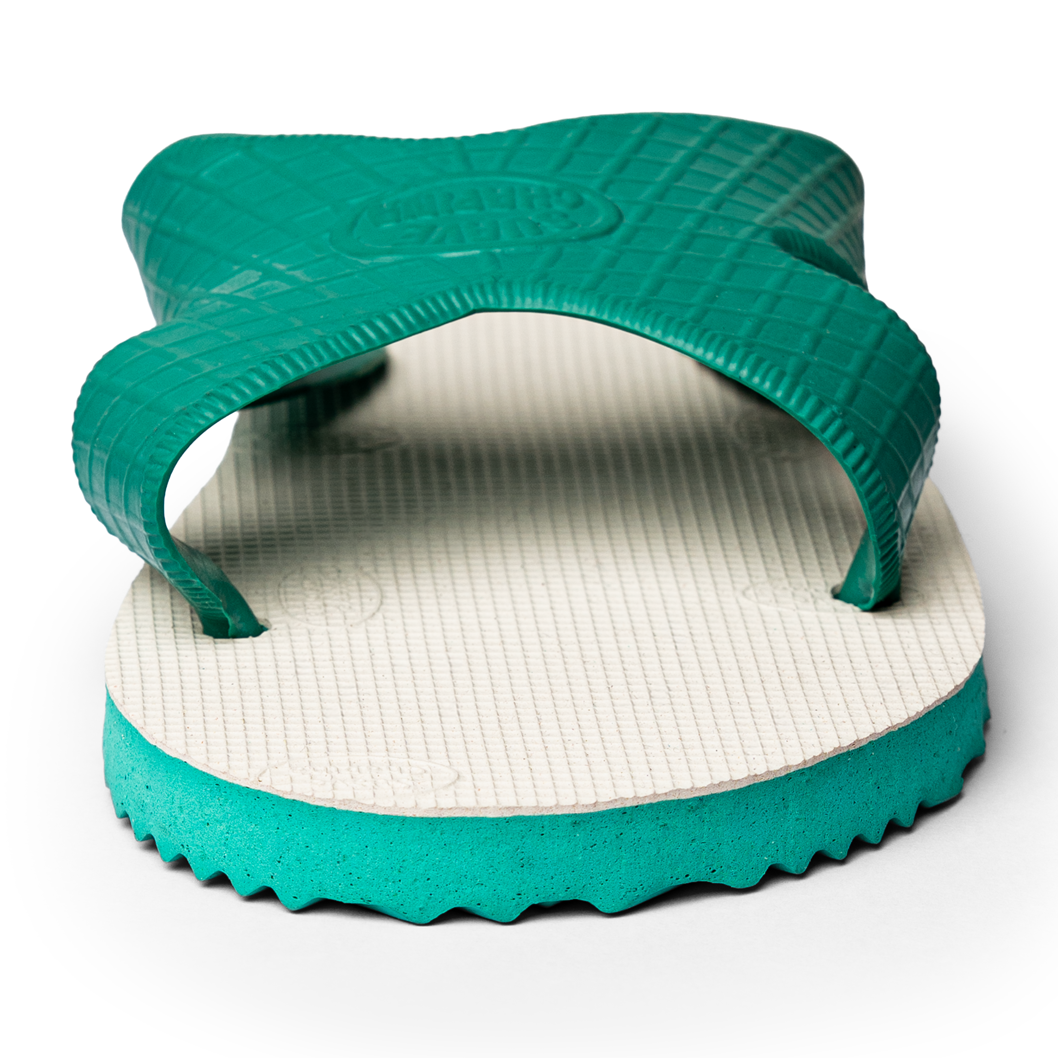 Sandalia Cruzada Hule Verde